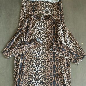 Sheer matte collection lep long sleeve dress beach cover up high neck.